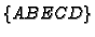 $\{A B E C D\}$