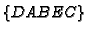 $\{D A B E C\}$