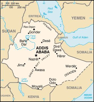 Map of Ethiopia