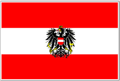 Austrian Flag with Coat of Arms